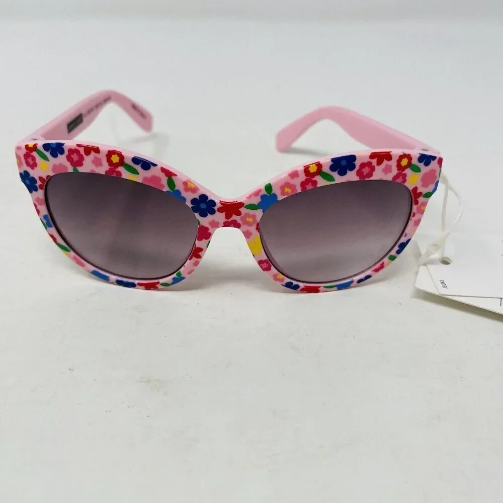 Janie and Jack Baby Girls Size 0-2 Years Floral Print Cat Eye Sunglasses in Pink